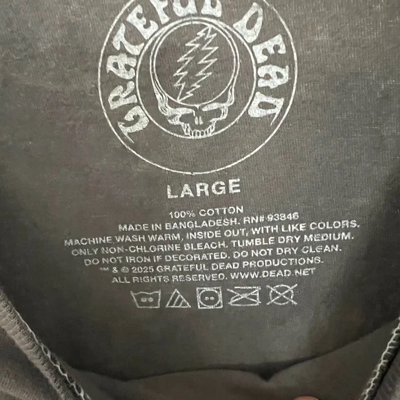 Grateful Dead Men's Tie-Dye Tour '74 T-Shirt - Picture 3 of 3